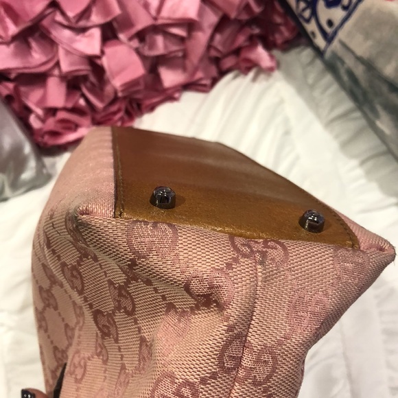 Gucci Pink GG Canvas Satchel, Great Condition❤️ - Picture 9 of 16